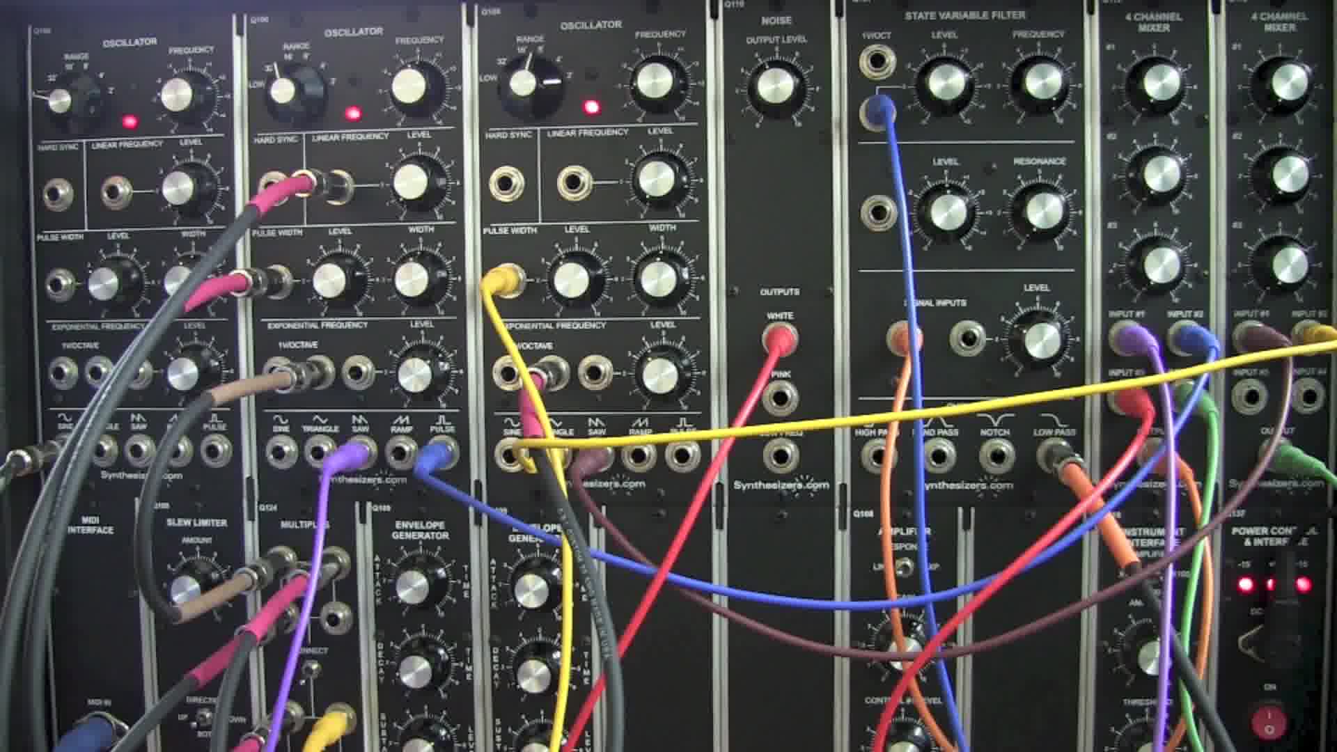 modular synthesizer demo