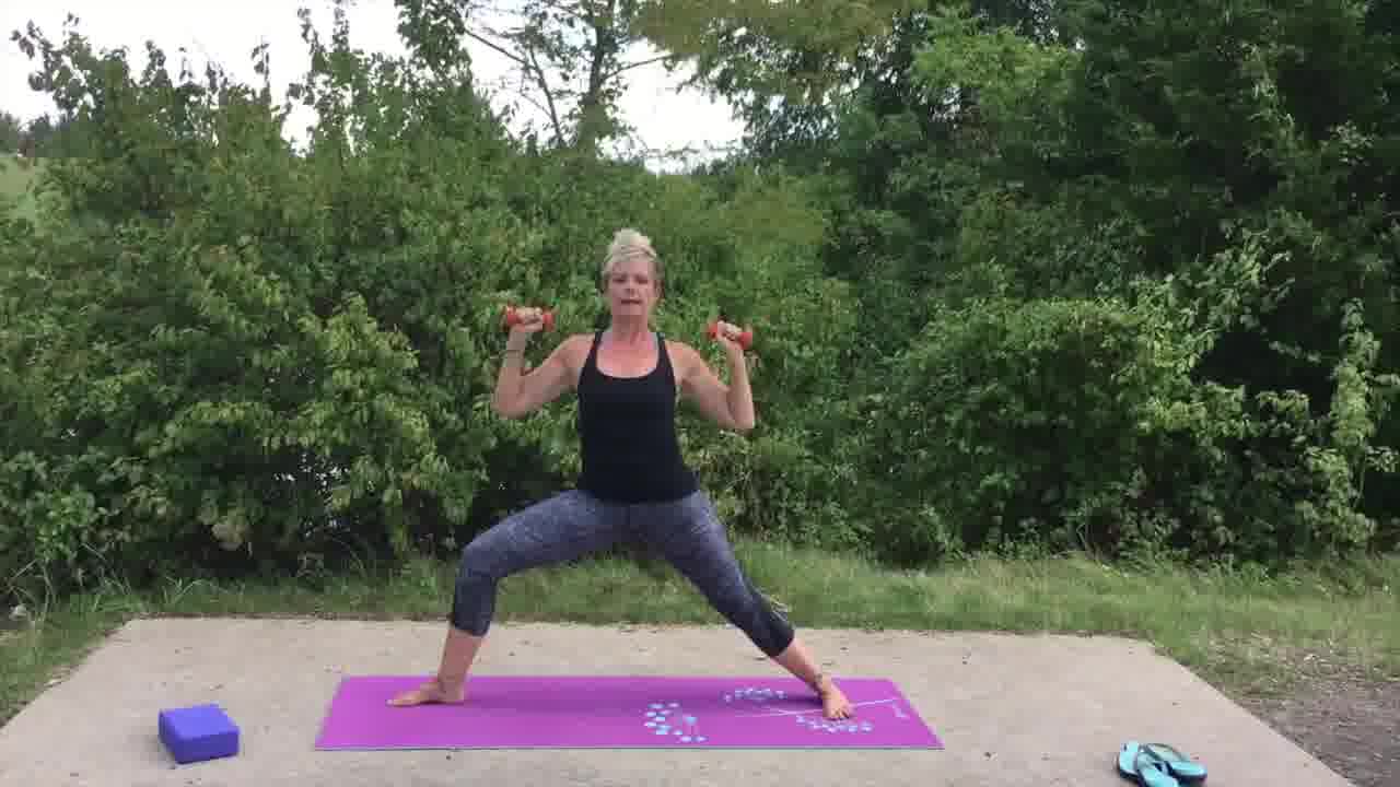 total body workout with yoga