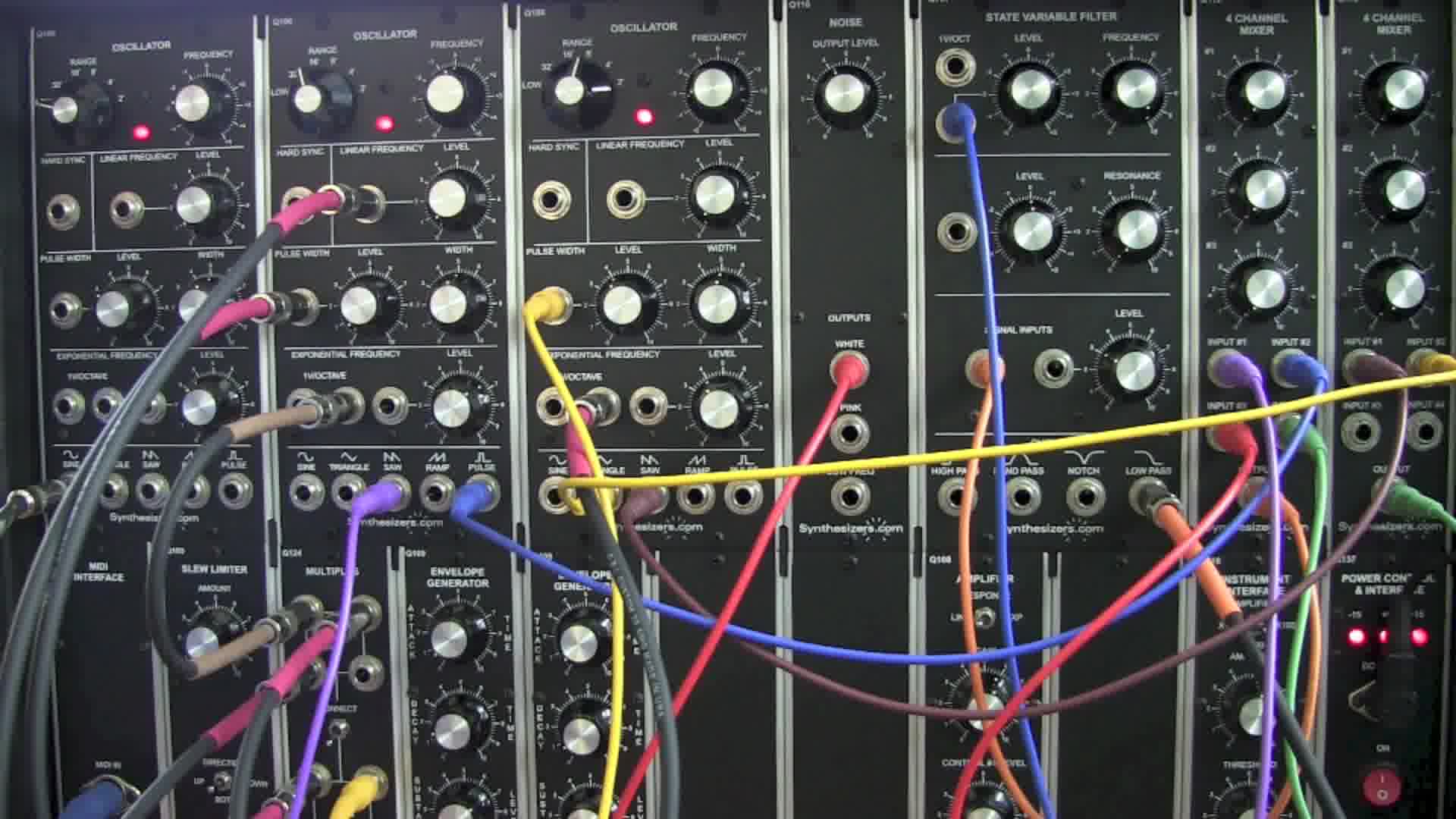 modular synthesizer demo