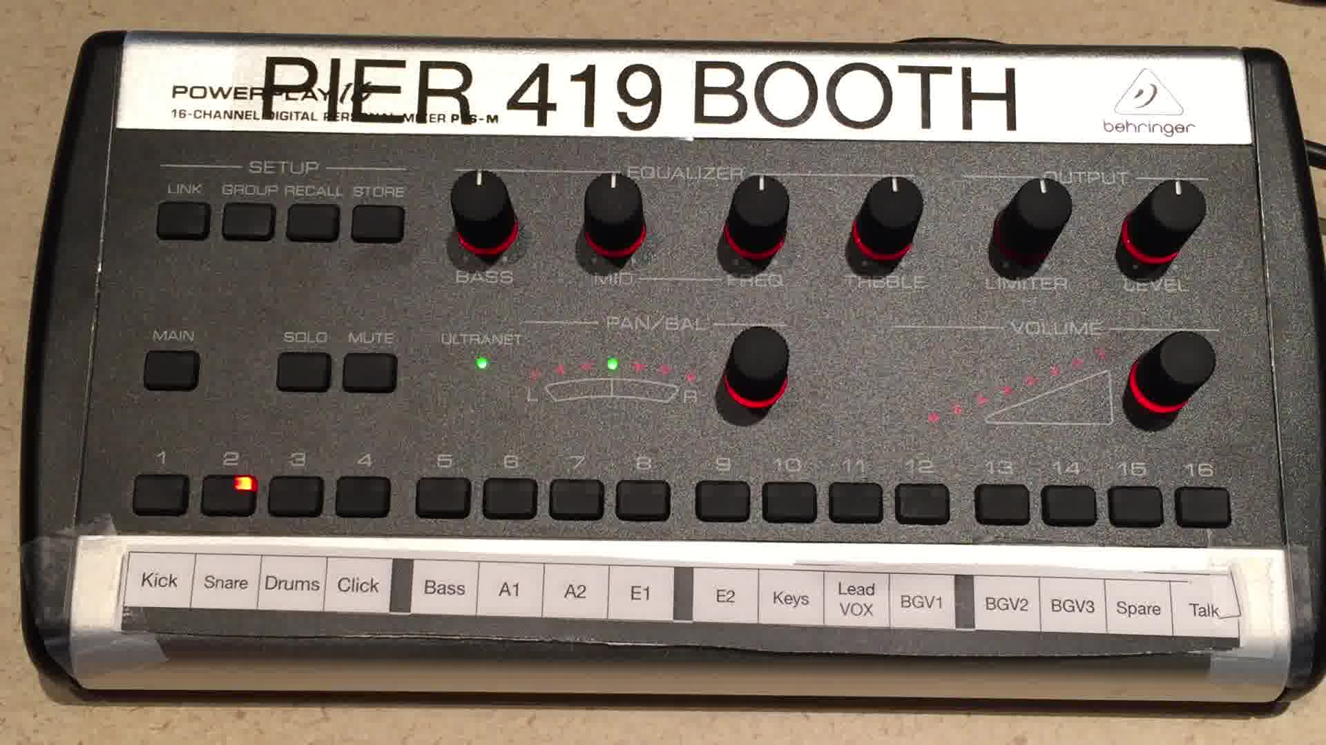 Behringer P16 Limiter and E...